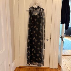 STAUD Albee dress in botanical shadows